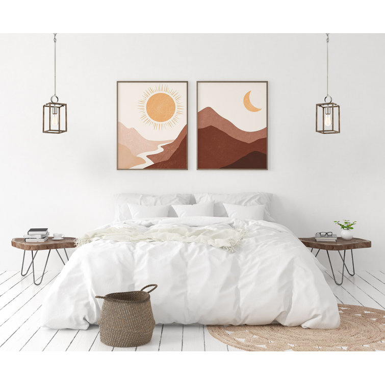 Sun Faded Wood and Brushed Nickel Mini Pendant Light