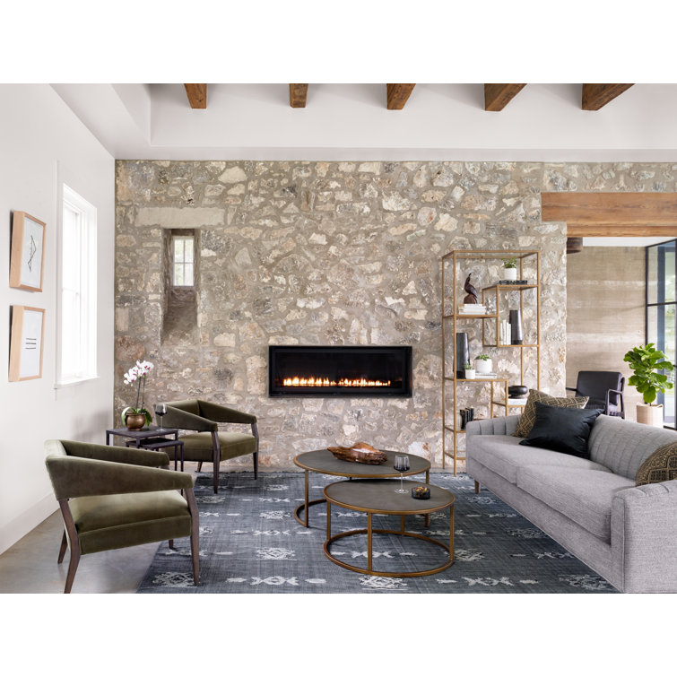 Surrey Olive Deep Seat Wood Accent Chair