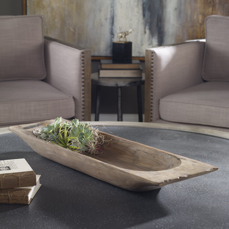 Weathered Brown Reclaimed Wood Decorative Tray