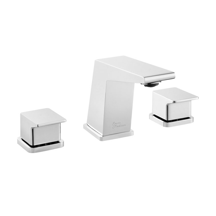 Carre 8" Chrome Widespread 2-Handle Bathroom Faucet