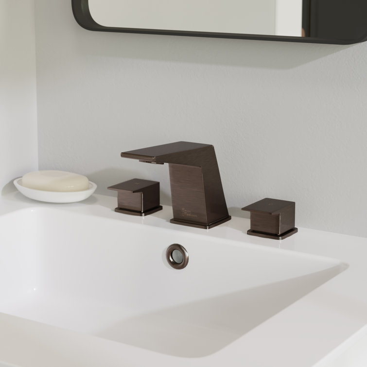 Carre 8" Oil Rubbed Bronze 2-Handle Bathroom Faucet