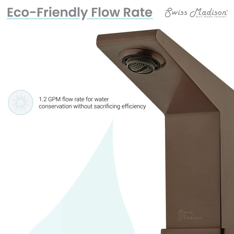 Carre 8" Oil Rubbed Bronze 2-Handle Bathroom Faucet