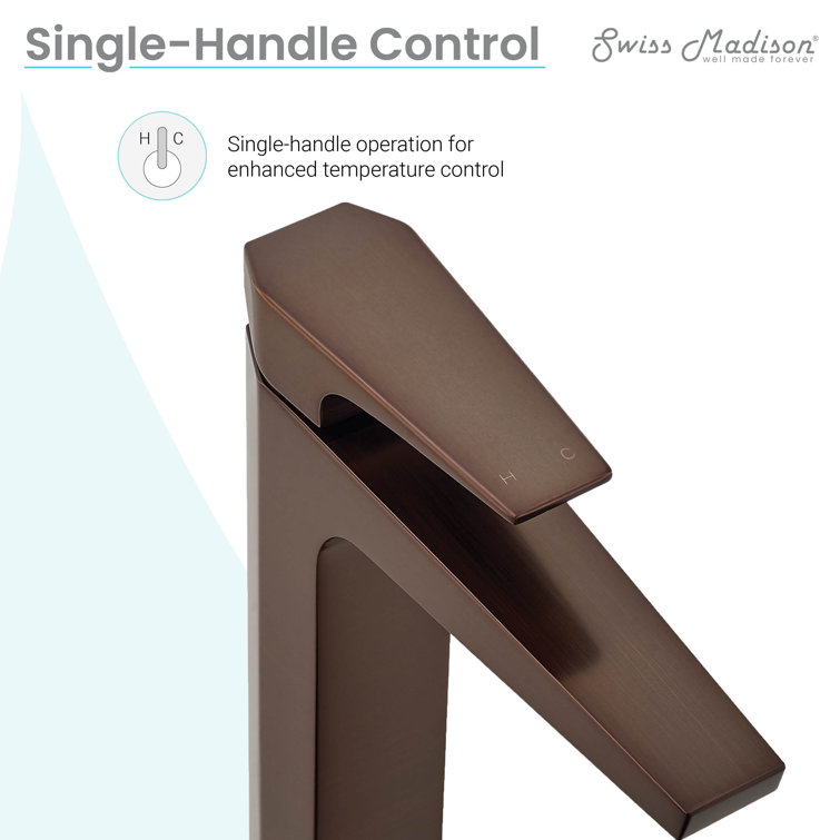 Voltaire Oil Rubbed Bronze High Arc Bathroom Faucet