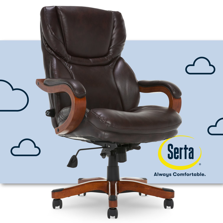 Conway High Back Brown Faux Leather Executive Swivel Chair