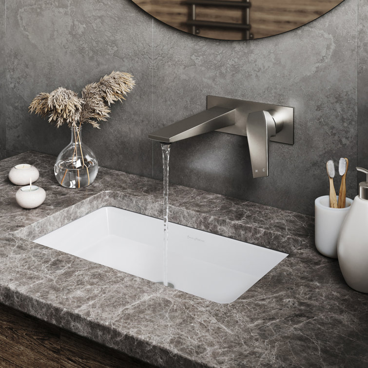 Voltaire Brushed Nickel Single-Handle Wall-Mount Bathroom Faucet