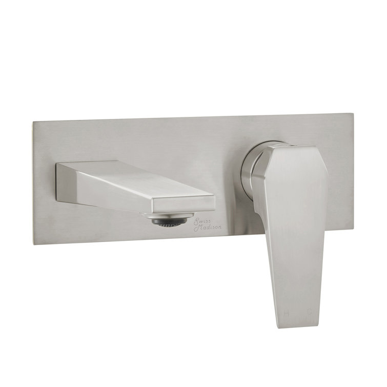 Voltaire Brushed Nickel Single-Handle Wall-Mount Bathroom Faucet