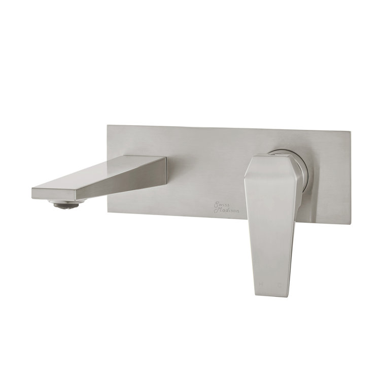 Voltaire Brushed Nickel Single-Handle Wall-Mount Bathroom Faucet