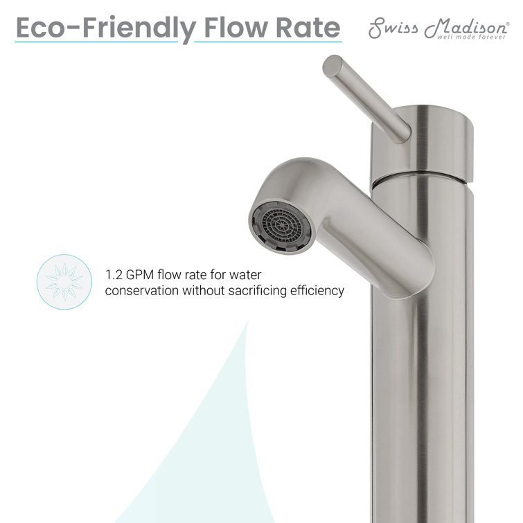 Ivy Brushed Nickel Single-Handle High Arc Bathroom Faucet
