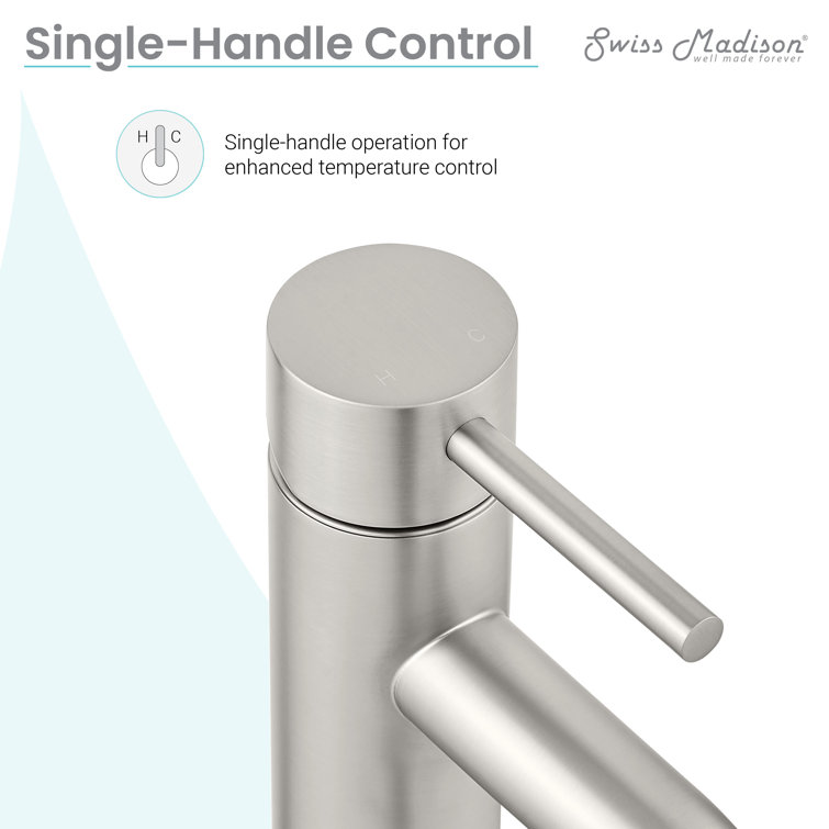 Ivy Brushed Nickel Single-Handle High Arc Bathroom Faucet