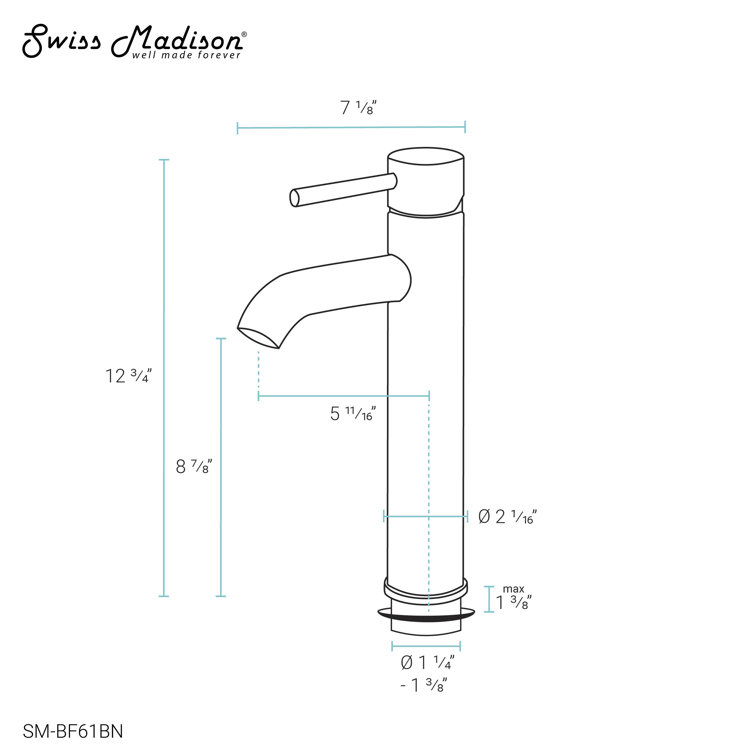 Ivy Brushed Nickel Single-Handle High Arc Bathroom Faucet