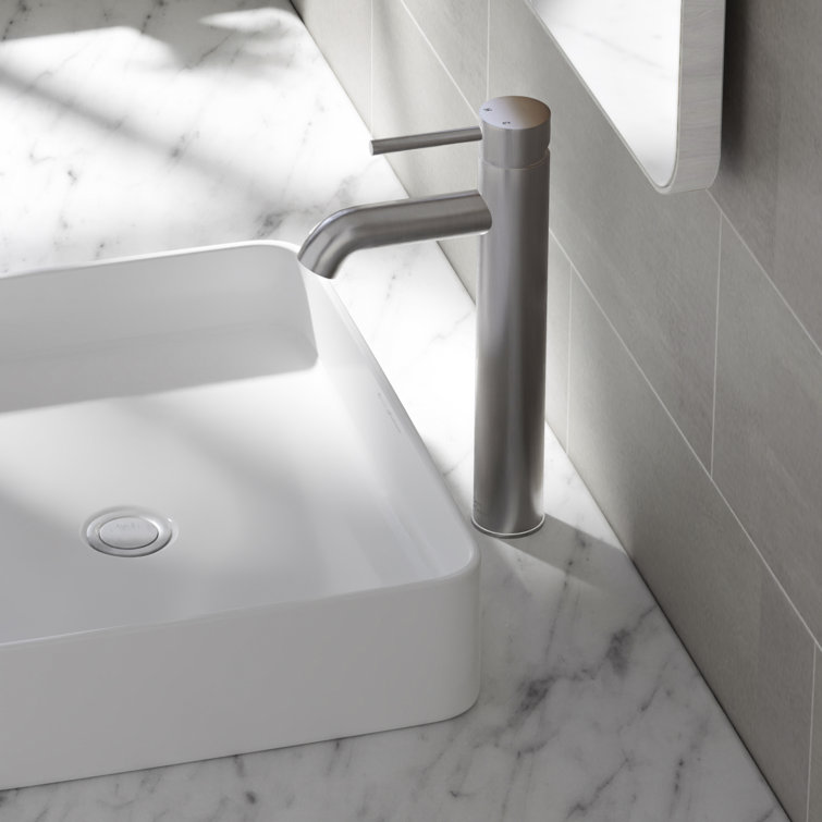 Ivy Brushed Nickel Single-Handle High Arc Bathroom Faucet