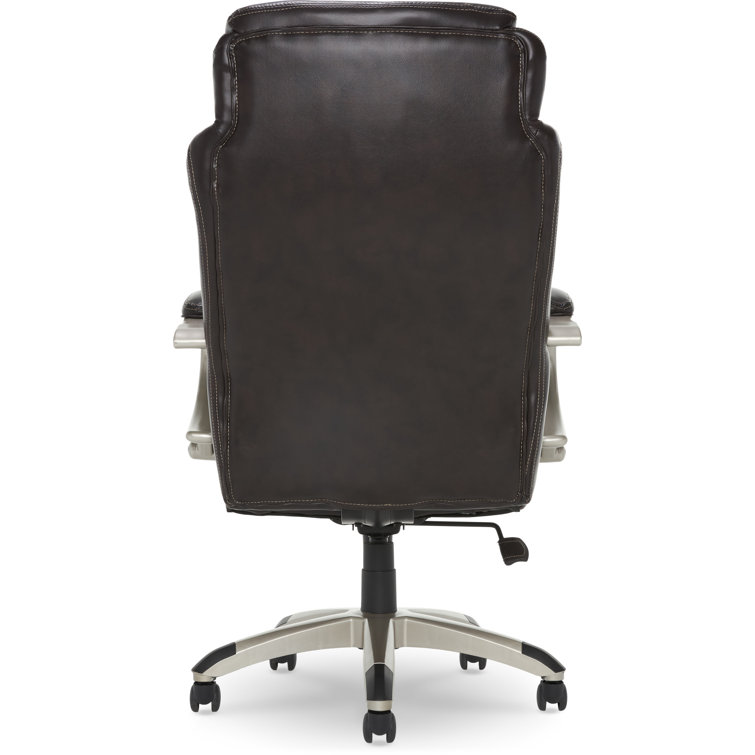 Roasted Chestnut Bonded Leather Executive Swivel Chair with AIR Lumbar Support
