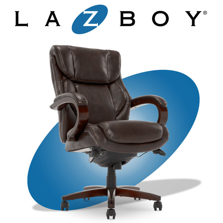 Brown Leather High Back Swivel Executive Office Chair