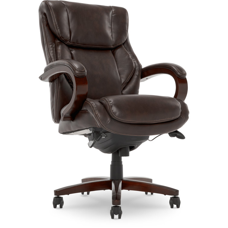 Brown Leather High Back Swivel Executive Office Chair