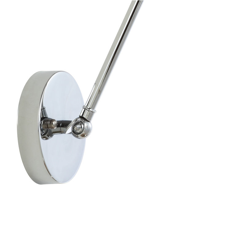 Rover Adjustable Chrome LED Swing Arm Wall Sconce Set of 2