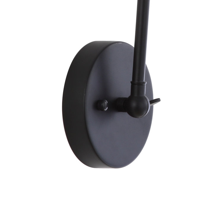 Rover 30.5'' Adjustable Arm Metal LED Wall Sconce, Black Satin Finish