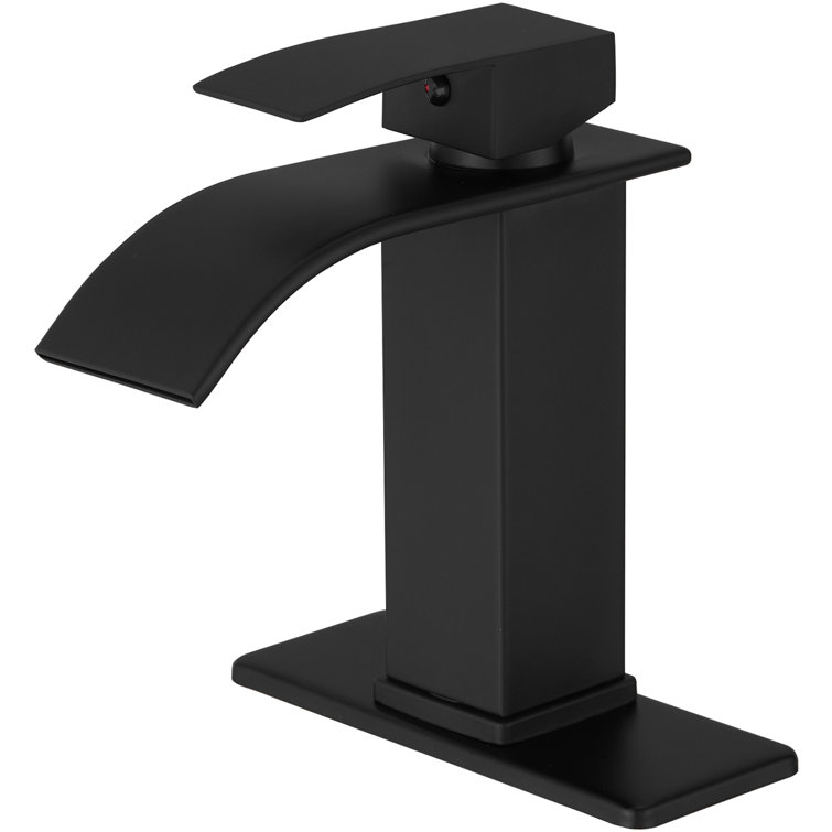 Matte Black Stainless Steel Single Handle Bathroom Faucet