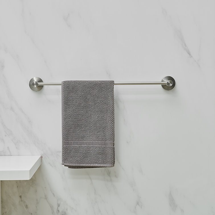 Brushed Nickel 5-Piece Bathroom Hardware Set with Towel Bar and Hooks