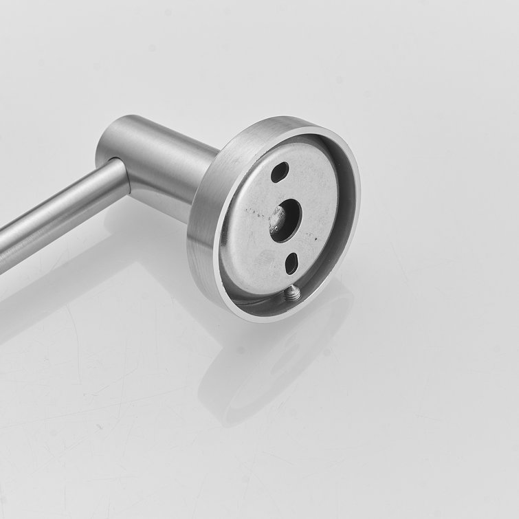 Brushed Nickel 5-Piece Bathroom Hardware Set with Towel Bar and Hooks
