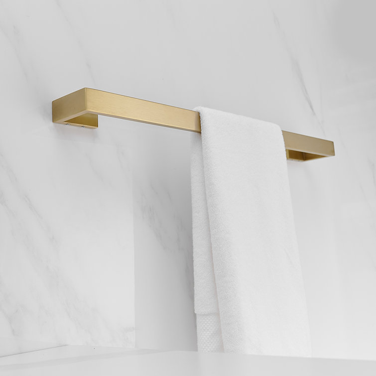 Brushed Gold Stainless Steel Wall Mounted Towel Rack Set