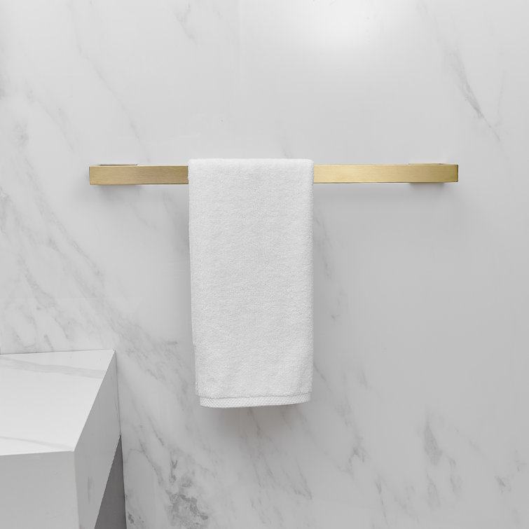 Brushed Gold Stainless Steel Wall Mounted Towel Rack Set