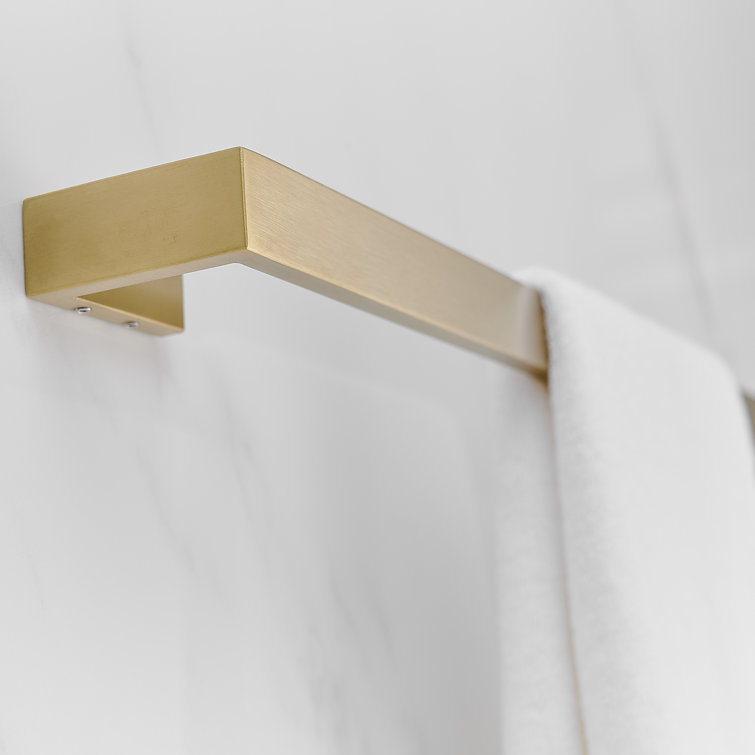 Brushed Gold Stainless Steel Wall Mounted Towel Rack Set