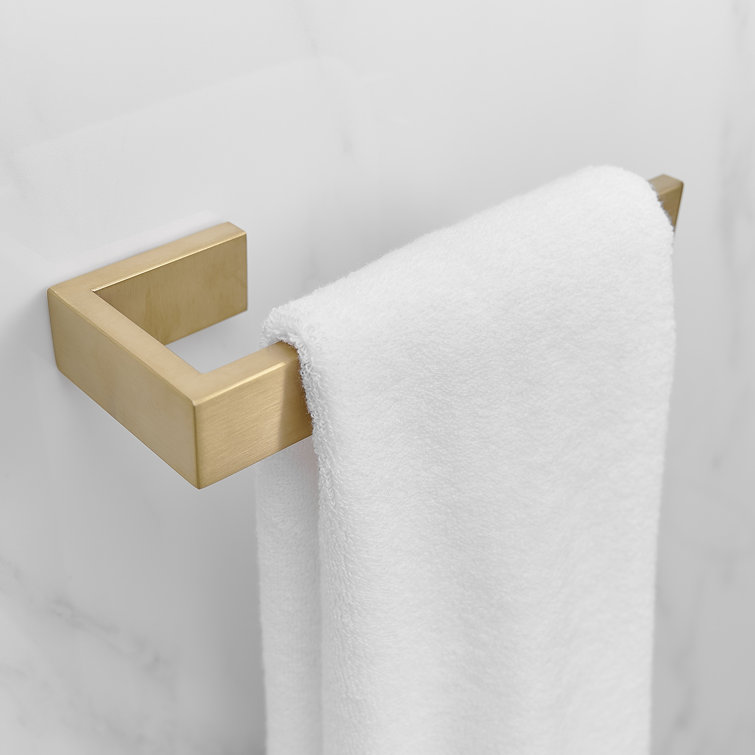 Brushed Gold Stainless Steel Wall Mounted Towel Rack Set