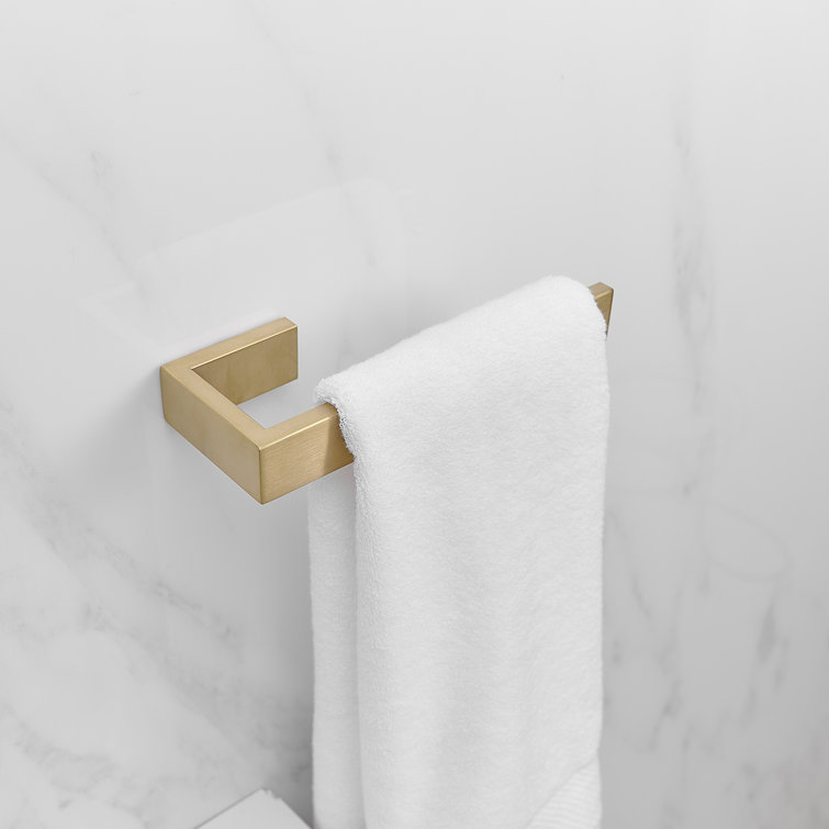 Brushed Gold Stainless Steel Wall Mounted Towel Rack Set