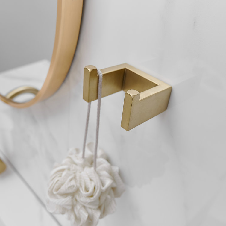 Brushed Gold Stainless Steel Wall Mounted Towel Rack Set