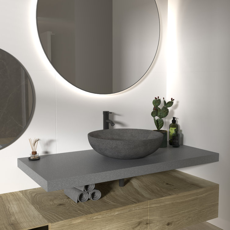 Matte Black Single Handle Vessel Sink Faucet with Drain Assembly