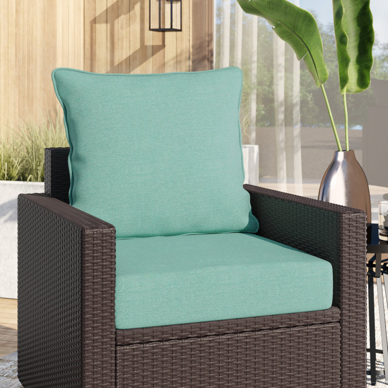 Eco-Friendly Seafoam Green Recycled Adirondack Chair Cushion