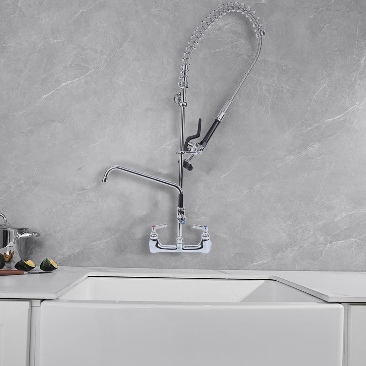 Polished Chrome High-Arc Pull-Out Spray Kitchen Faucet