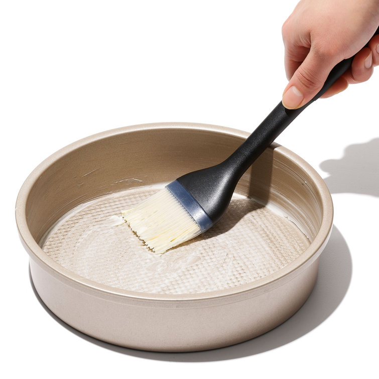 Large Black Silicone Basting Brush with Ergonomic Handle