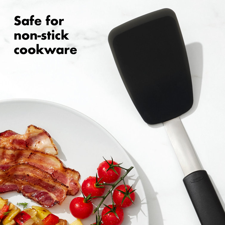 OXO Good Grips Black Silicone Flexible Turner
