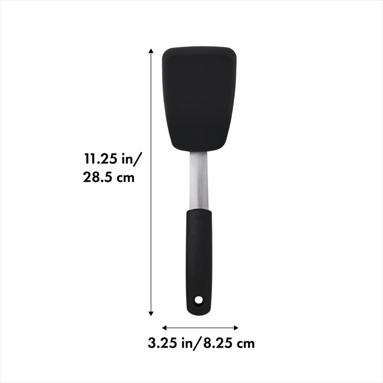 OXO Good Grips Black Silicone Flexible Turner