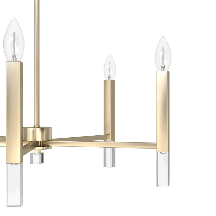 Alturas Gold Crystal 5-Light Candle Chandelier