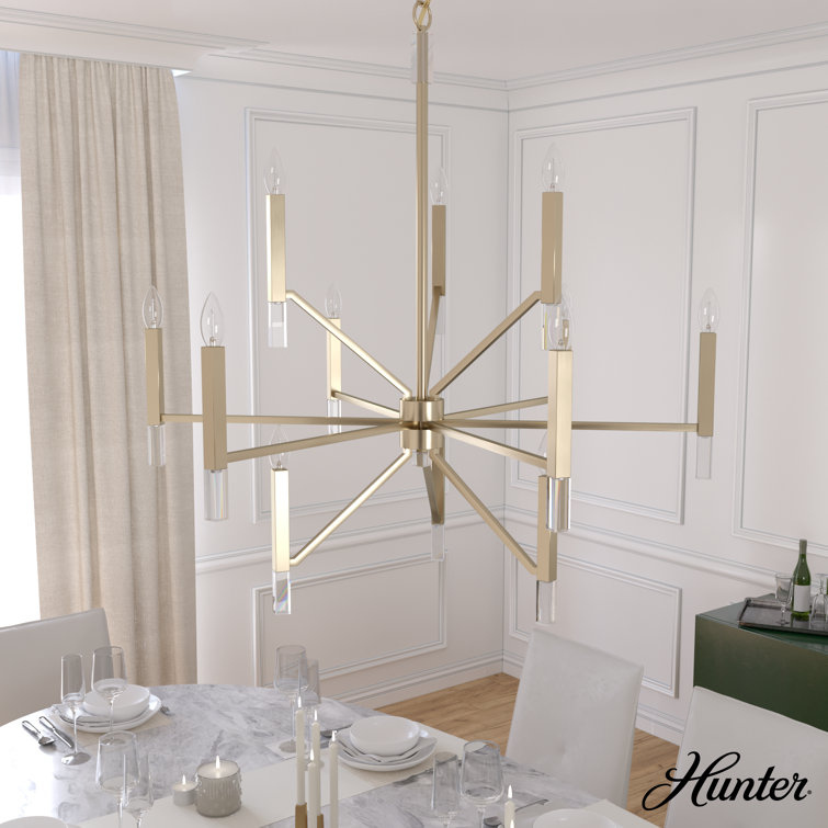 Alturas Gold 12-Light Crystal 3-Tier Chandelier