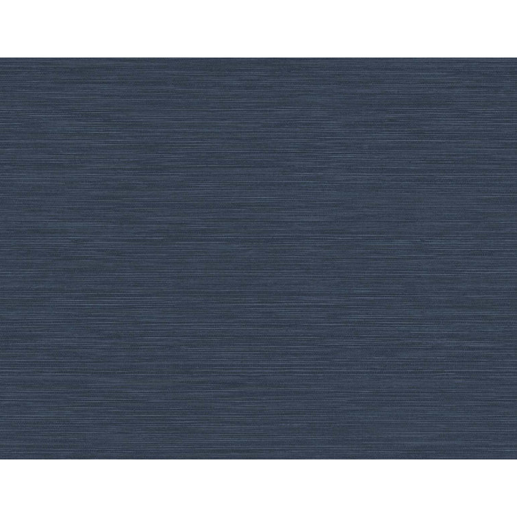 Caspian Blue Embossed Vinyl Wallpaper Roll