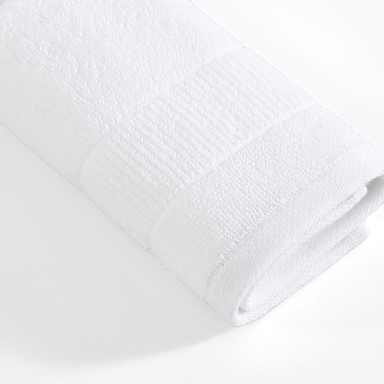 White Cotton Fast-Drying 2-Piece Washcloth Set