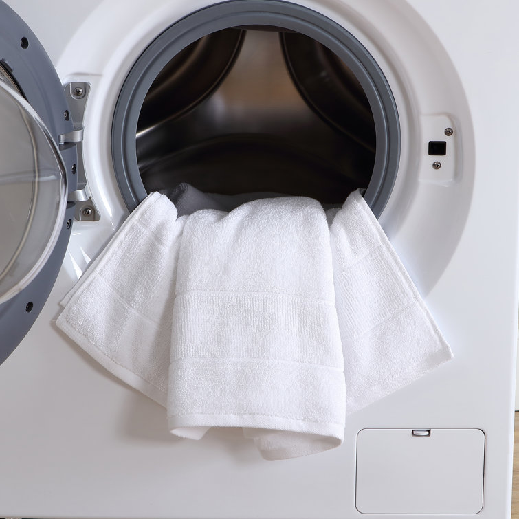 White Cotton Fast-Drying 2-Piece Washcloth Set