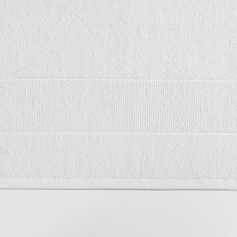 White Cotton Fast-Drying 2-Piece Washcloth Set