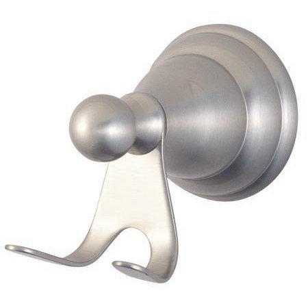 Satin Nickel Double Wall Mounted Robe Hook