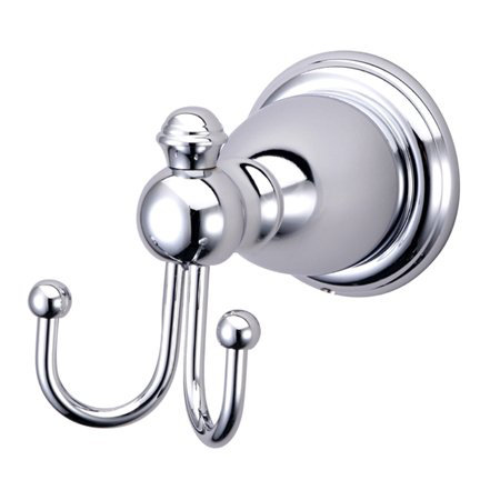 English Vintage Polished Chrome Wall Mounted Robe Hook