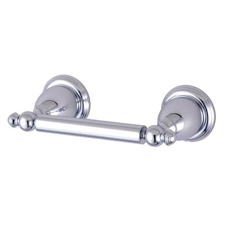 English Vintage Chrome Wall Mounted Toilet Paper Holder