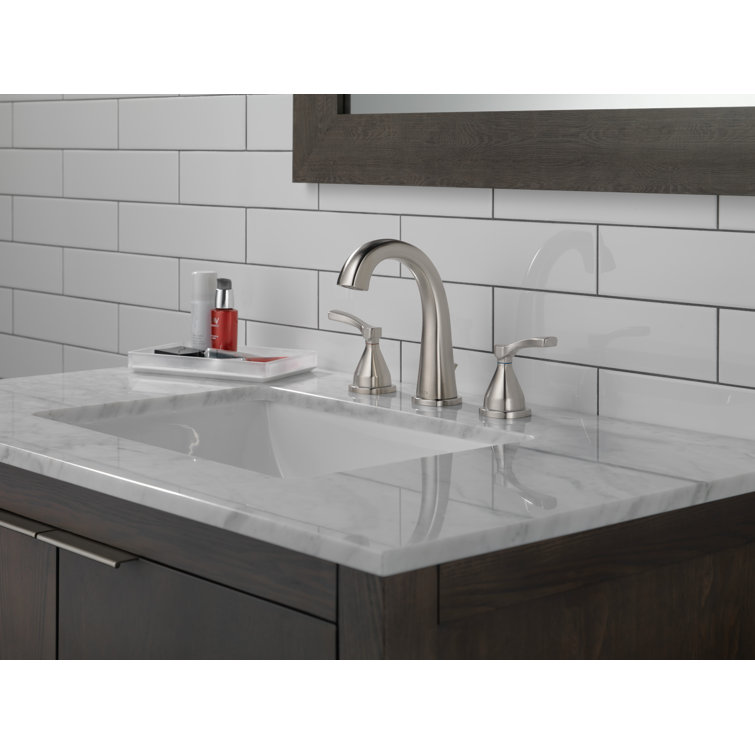 Venetian Bronze Modern Widespread Bathroom Faucet with Diamond Seal