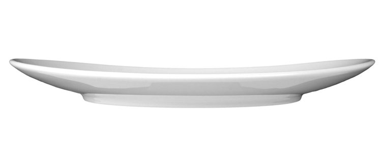 12'' Glossy White Porcelain Dinner Plates Set of 6