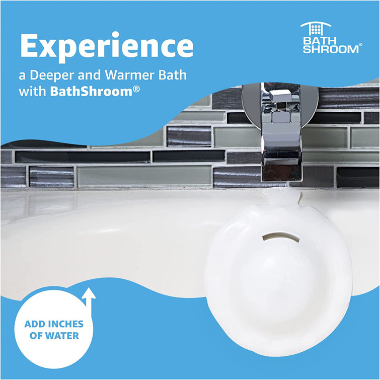 White Matte Plastic Bathroom Overflow Drain Cover