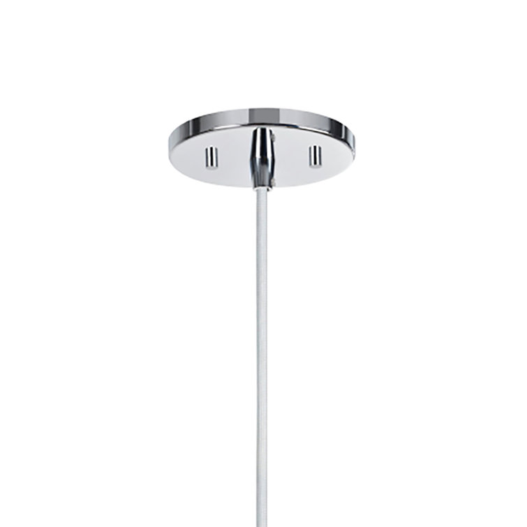 Smoke Glass and Chrome Mini Pendant Light for Indoor Use