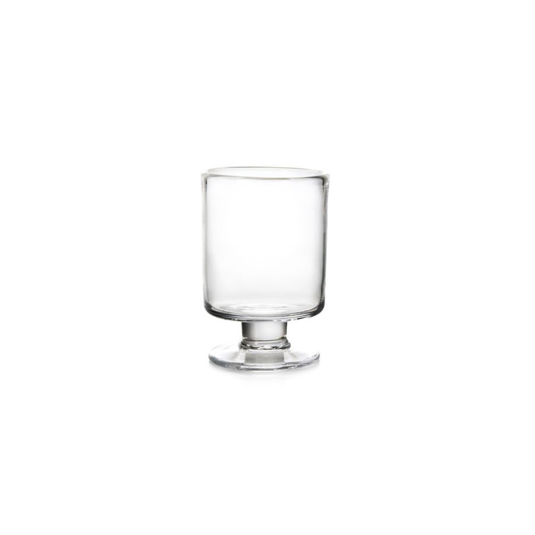 Small Clear Glass Hurricane Candle Holder