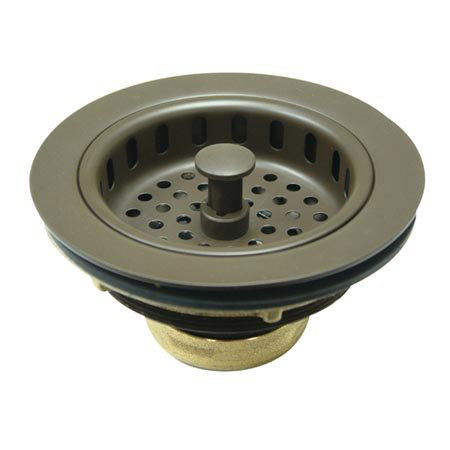 Oil Rubbed Bronze 3.5" Kitchen Sink Drain with Basket
